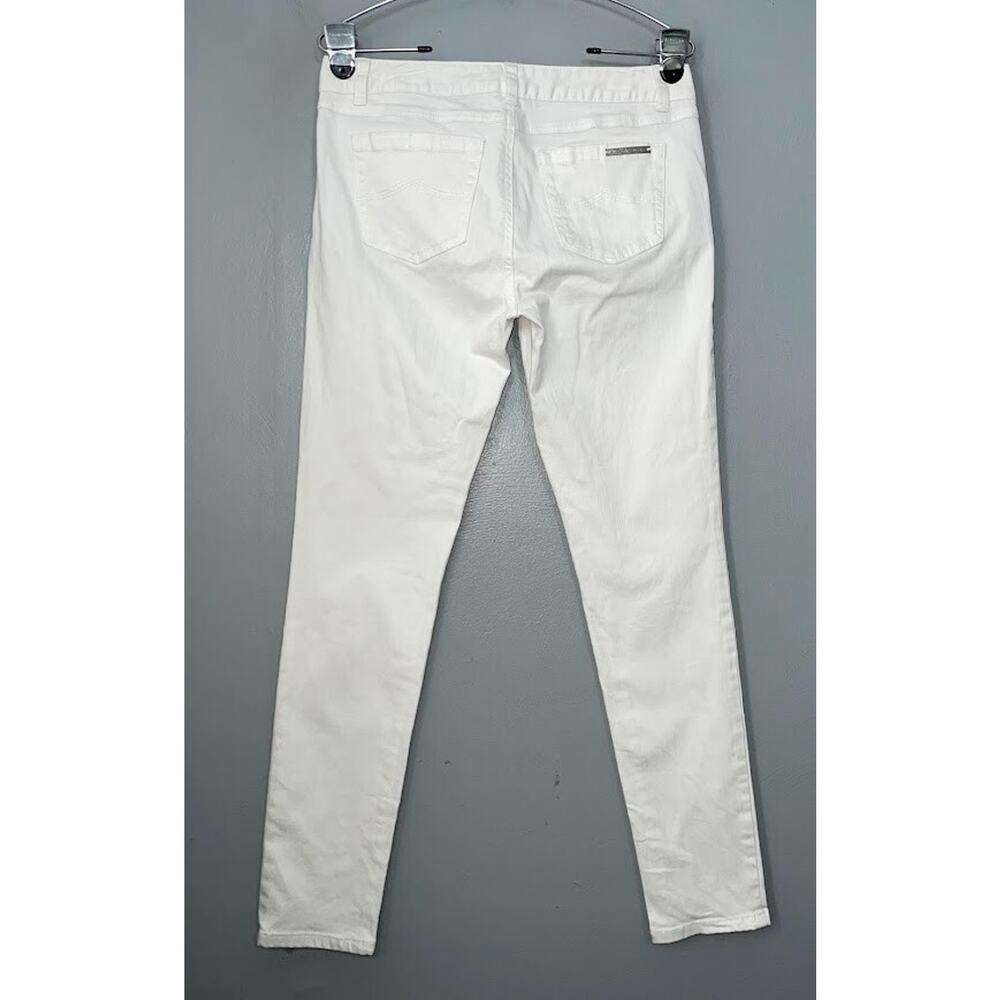 Michael Kors Women's Crisp White Skinny Jeans - Picture 2 of 4